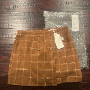 NWT plaid mini skirts
